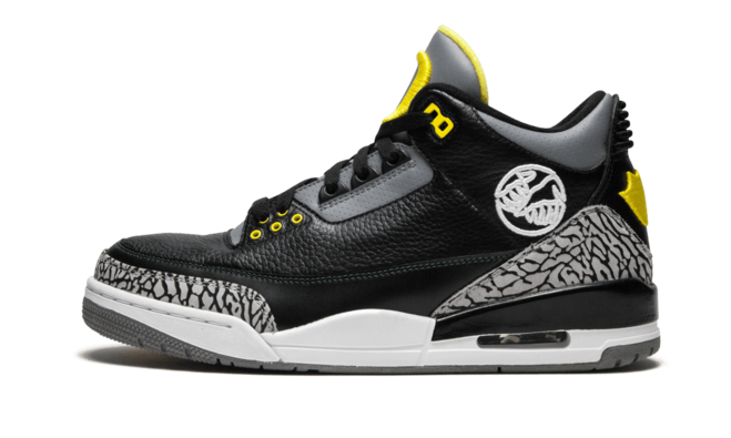 Air Jordan 3 Oregon Pit Crew BLACK/YELLOW-WHITE