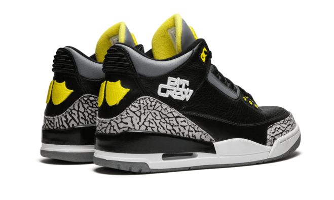 Women's Air Jordan 3 Oregon Pit Crew - Buy Original BLACK/YELLOW-WHITE