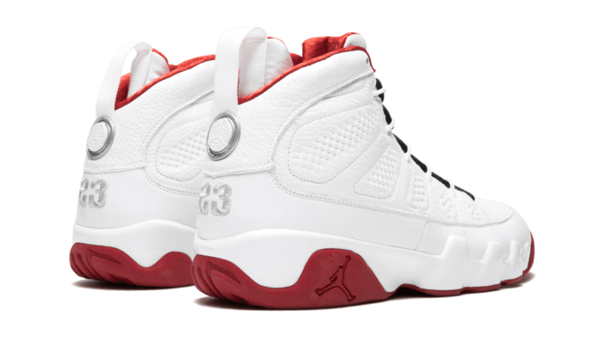 Women's Air Jordan 9 Retro HISTORY OF FLIGHT WHITE/RED For Sale