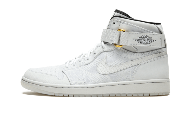 Air Jordan 1 High - Strap Just Don WHITE/BLACK for Men - Sale New