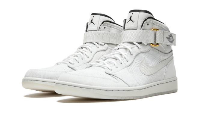 Men's Shoes - Air Jordan 1 High - Strap Just Don WHITE/BLACK - On Sale Now