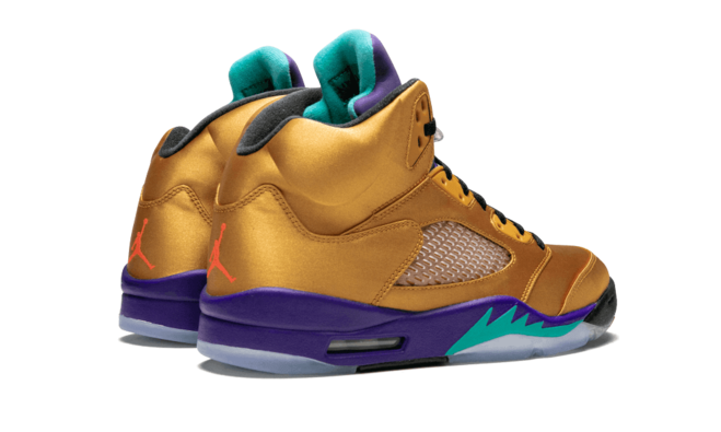 Stylish Women's Air Jordan 5 Retro F&F Fresh Prince of Bel-Air Wheat SNKRS at Outlet