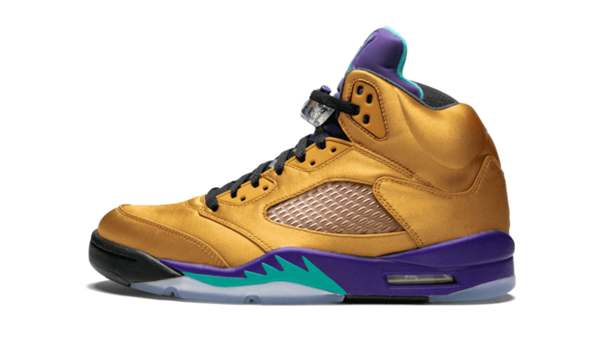 Men's Air Jordan 5 Retro F&F Fresh Prince of Bel-Air Wheat/Infrared-Grape Ice-Black from Outlet.