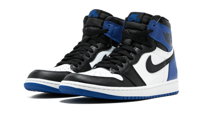 Shop the Newest Men's Air Jordan 1 X Fragment Sneakers in BLACK/SPORT ROYAL-WHITE