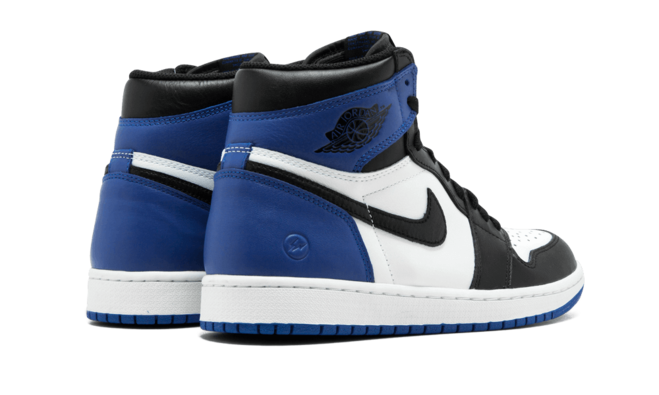 Men's New BLACK/SPORT ROYAL-WHITE Air Jordan 1 X Fragment Sneakers - Get Yours Now!