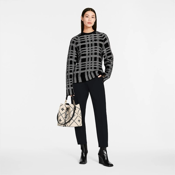 Women's Louis Vuitton NeoNoe MM: Outlet Sale for Creme Beige & Black