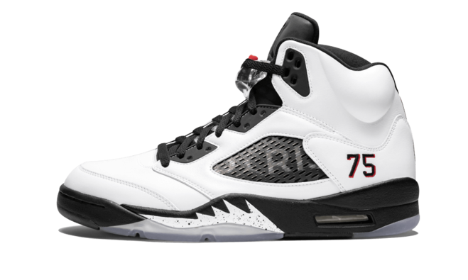 Air Jordan 5 Retro Shoes for Men, PSG Friends x Family White