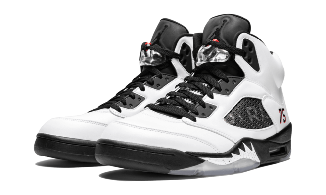 Max your Style with these Air Jordan 5 Retro PSG Friends x Family White Shoes