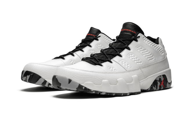 Latest Mens' Sneaker - Air Jordan 9 Retro Low Classic WHT/INF23-BLK-DK GRY-WOLF GRY