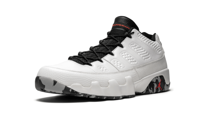 Women's White/Infrared 23-Black-Dark Grey-Wolf Grey Air Jordan 9 Retro Low Jordan Brand Classic Sneakers - Brand New Collection