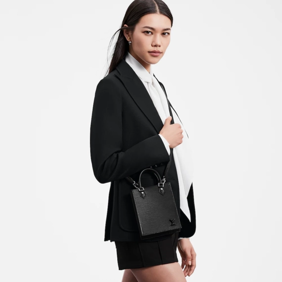 Save on Louis Vuitton Women's Petit Sac Plat Black at Outlet