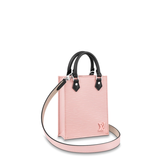 Sale - Women's Pink / Black / Greige Louis Vuitton Petit Sac Plat