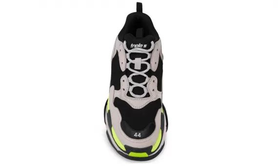 Quality Mens Balenciaga Triple S GREY/YELLOW/FLUO/BLACK Buy Now at Outlet Store.