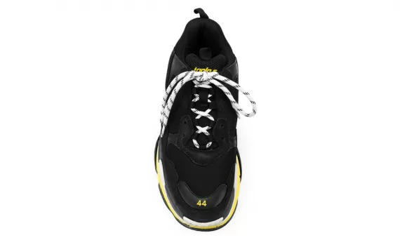 Buy and Sale Women's Balenciaga Triple S NOIR / JAUNE Sneakers: On-Trend and Comfortable