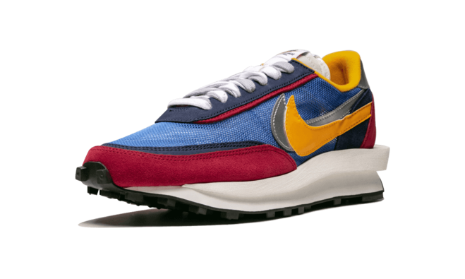 Get Mens Shoes Now: Sacai x Nike LDWaffle Trainer Varsity Blue/Varsity Red