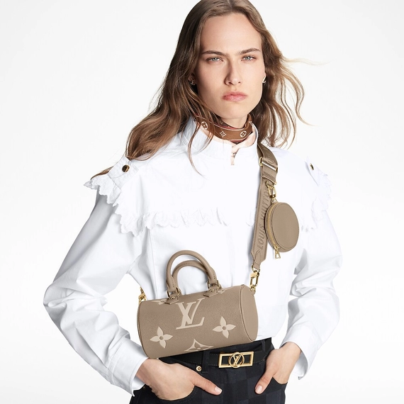 Women's Louis Vuitton Outlet Sale - New Papillon BB Tourterelle / Creme Beige