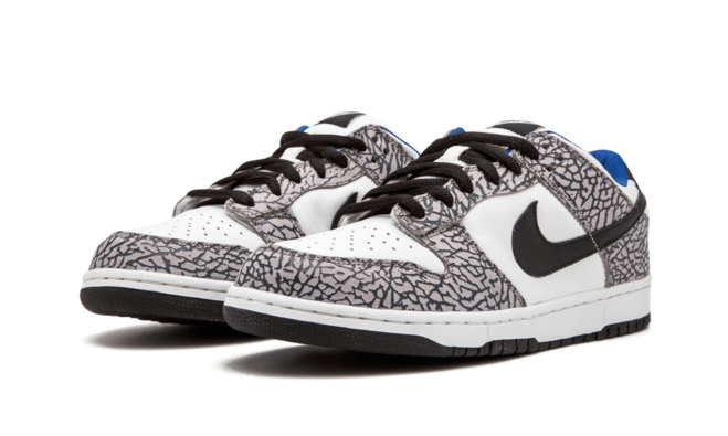 Women's Footwear - Nike Dunk Low Pro SB in White Supreme White/Black-Cement Grey from Original Outlet