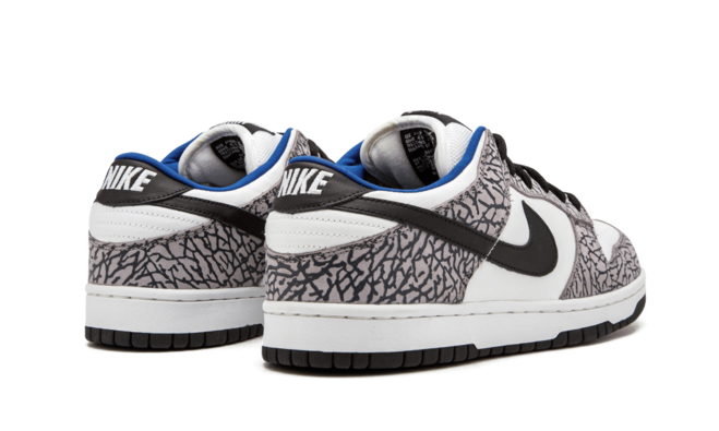 Shop Men's Nike Dunk Low Pro SB White Supreme White/Black-Cement Grey Original Outlet