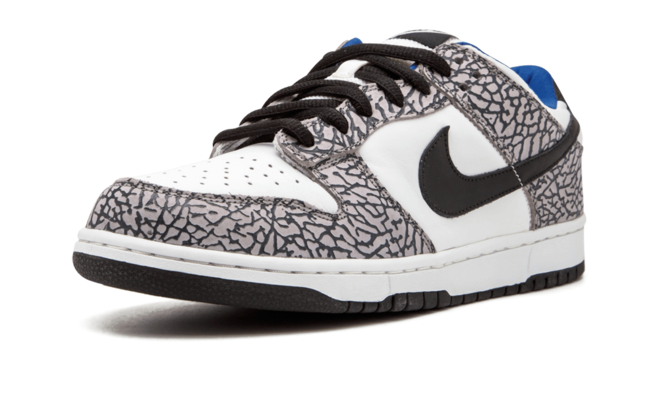 Nike Dunk Low Pro SB WHITE SUPREME WHITE/BLACK-CEMENT GREY