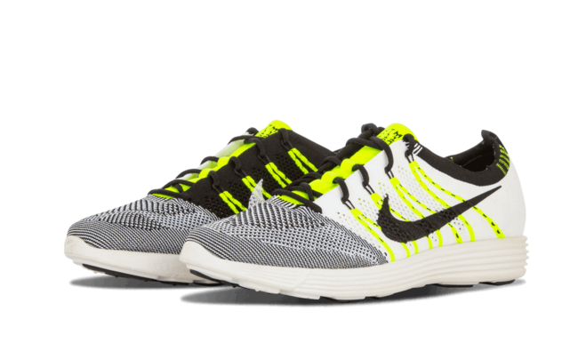 Shop the popular men's Nike Lunar Fly Knit HTM NRG in white, black and volt at outlet