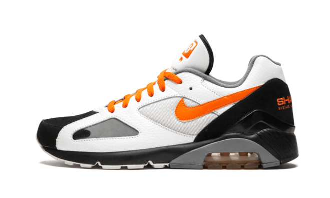 Men's Nike Air Max 180 Shade 45 WHITE/BLACK/ORANGE - Original Store