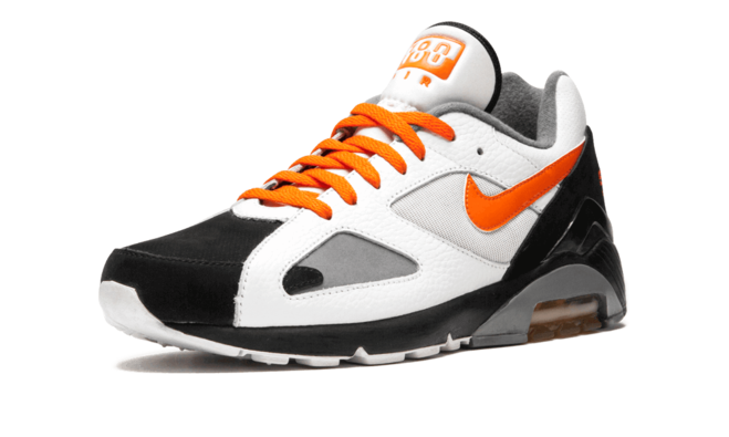 Unleash the Athlete in You - Nike Air Max 180 Shade 45 WHITE/BLACK/ORANGE from Original Store
