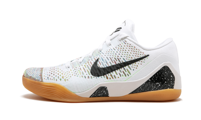 Nike Kobe 9 Premium HTM WHITE/BLACK-MULTI-COLOR Men's Sneaker Outlet