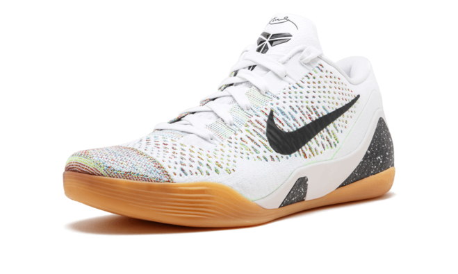 Stand Out from the Crowd in New Nike Kobe 9 Premium HTM WHITE/BLACK-MULTI-COLOR Men's Shoe