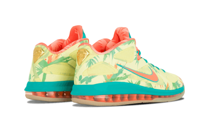 Make a statement with the Women's Nike Lebron 9 Low Arnold Palmer LIME/NEW GREEN-PINK from Original Store