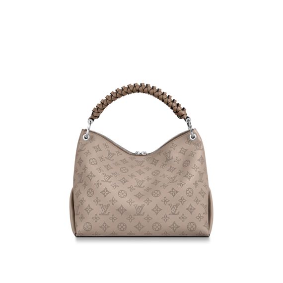 Get the Look: Louis Vuitton Beaubourg Hobo MM Galet Gray for Women.