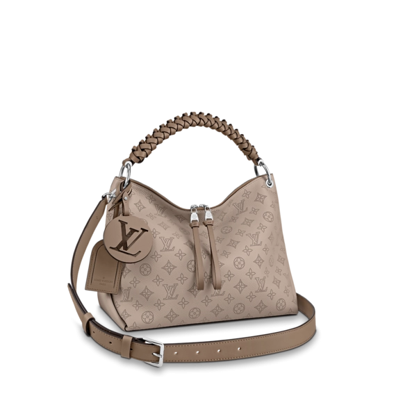 Buy the New Louis Vuitton Beaubourg Hobo MM Galet Gray for Women.