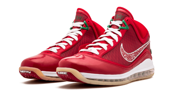 Latest Nike Men's Shoes for Christmas - Air Max Lebron 7 XMAS CANDY RED/GREEN