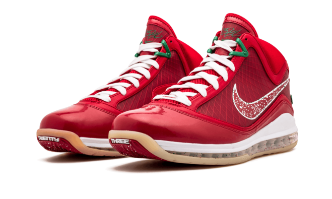 Shop Womens' Nike Air Max Lebron 7 XMAS Candy Red & Green Original