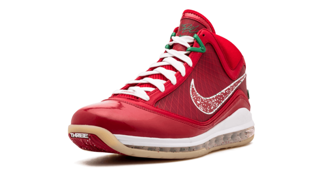 Gift Idea for Men - Nike Air Max Lebron 7 XMAS CANDY RED/GREEN Original Shoes