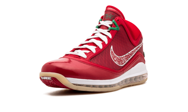 Save on the Nike Air Max Lebron 7 XMAS Candy Red & Green For Women - Buy Now!