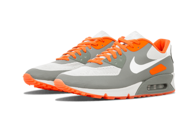 Get the Latest Nike Air Max 90 Hyperfuse ID Staple GREY/ORANGE for Women Now