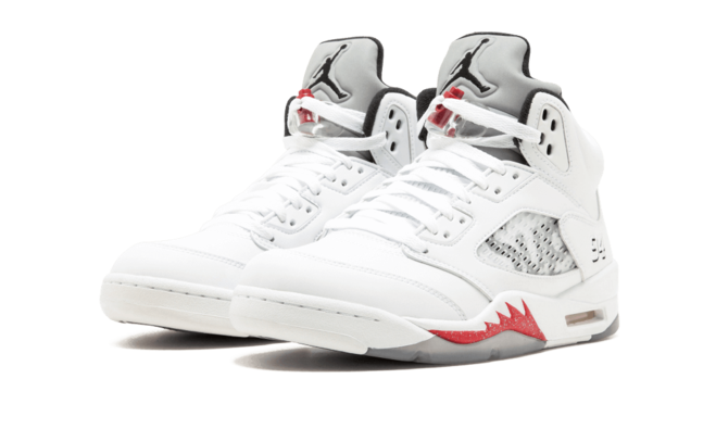 Get Women's Air Jordan 5 Retro - Supreme WHITE/BLACK-VARSITY RED at an Amazing Price on Sale