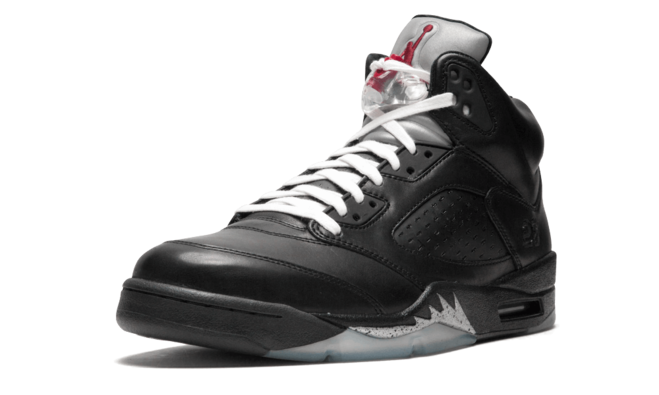 Step Up Your Women's Footwear Game with Premium Air Jordan 5 Retro - Premio Bin 5 in Black and Metallic Silver from New