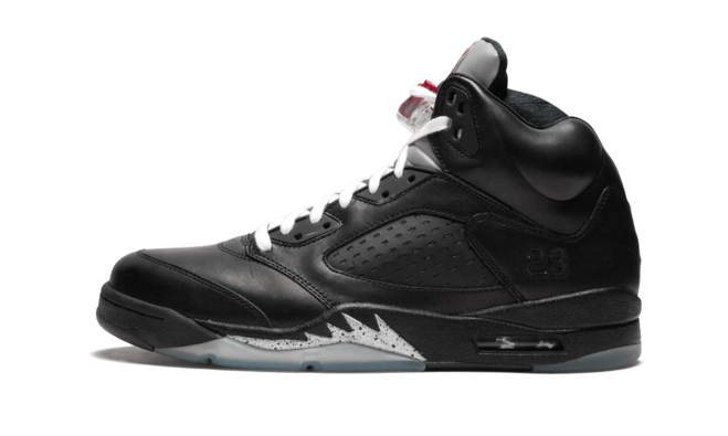 men's Air Jordan 5 Retro Premio Bin 5 BLACK/BLACK-METALLIC SILVER sneakers from new
