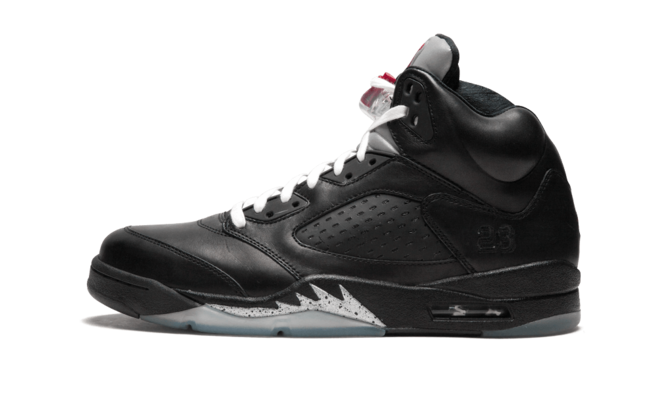 Women's Air Jordan 5 Retro Premio Bin 5 Sneakers in Black and Metallic Silver from New