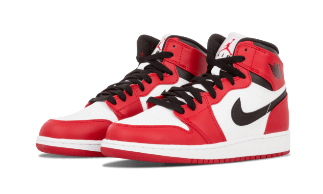 Latest AIr Jordan 1 Retro High OG GS - WHITE/VARSITY RED-BLACK for Men