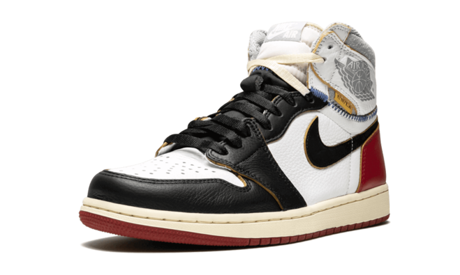 Refresh your style with Air Jordan 1 Retro HI NRG/UN Union - BLACK Toe WHITE/BLACK-VARSITY RED for men.