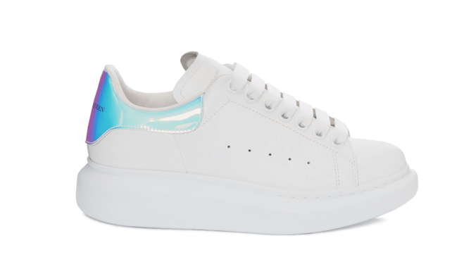 Women's Alexander McQueen Shock Pink and White Oversized Sneaker for Sale