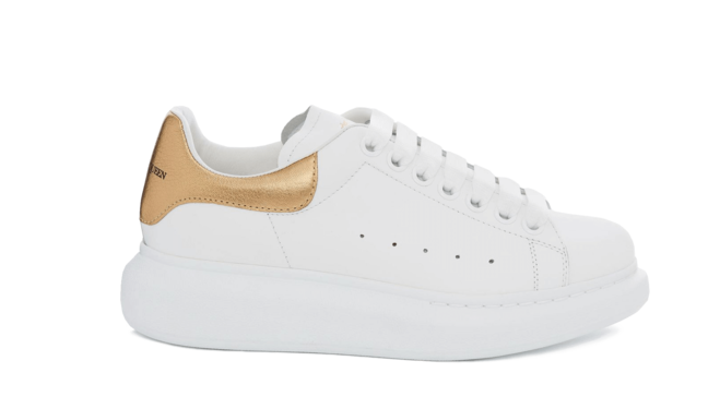 Alexander McQueen - Oversized Sneaker Light Gold/White