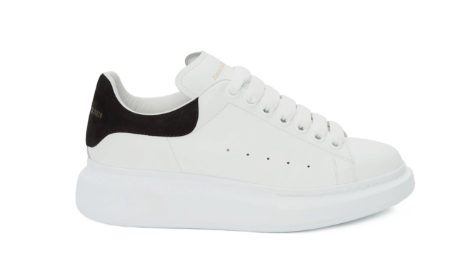 Women's Alexander McQueen Ivory/Black Oversized Sneaker - Buy Outlet