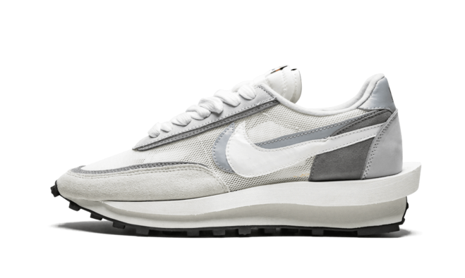 Men's Sacai x Nike LDWaffle Shoes in White & Grey On Sale
