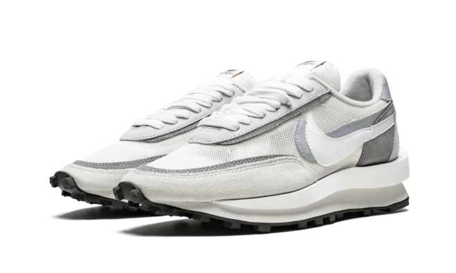 Sale on Men's Sacai x Nike LDWaffle Shoes - White & Grey