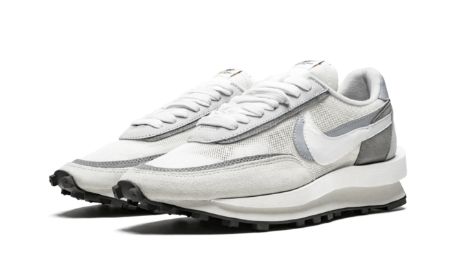 Stylish Women's Sacai x Nike LDWaffle - White & Grey Colors - On Sale Now!