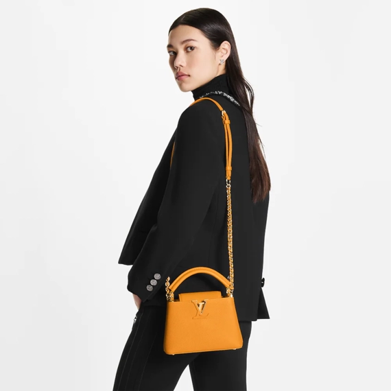 Original Louis Vuitton Capucines Mini Bag for Women Now Available at Outlet Sale