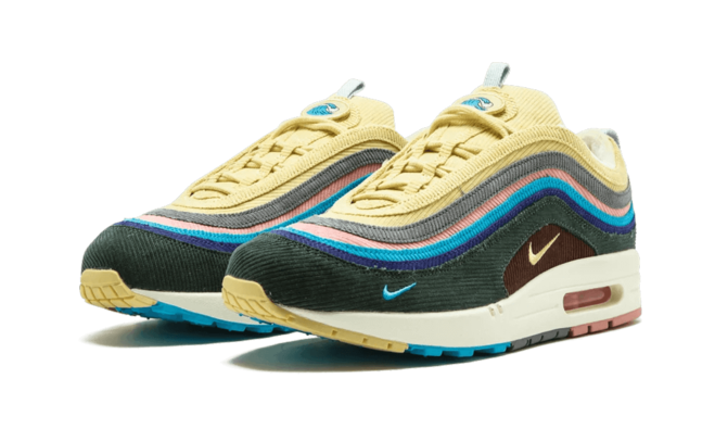 Women's Running Shoes: Nike Air Max 1/97 VF SW, Sean Wotherspoon LT BLUE FURY/LEMON WASH.